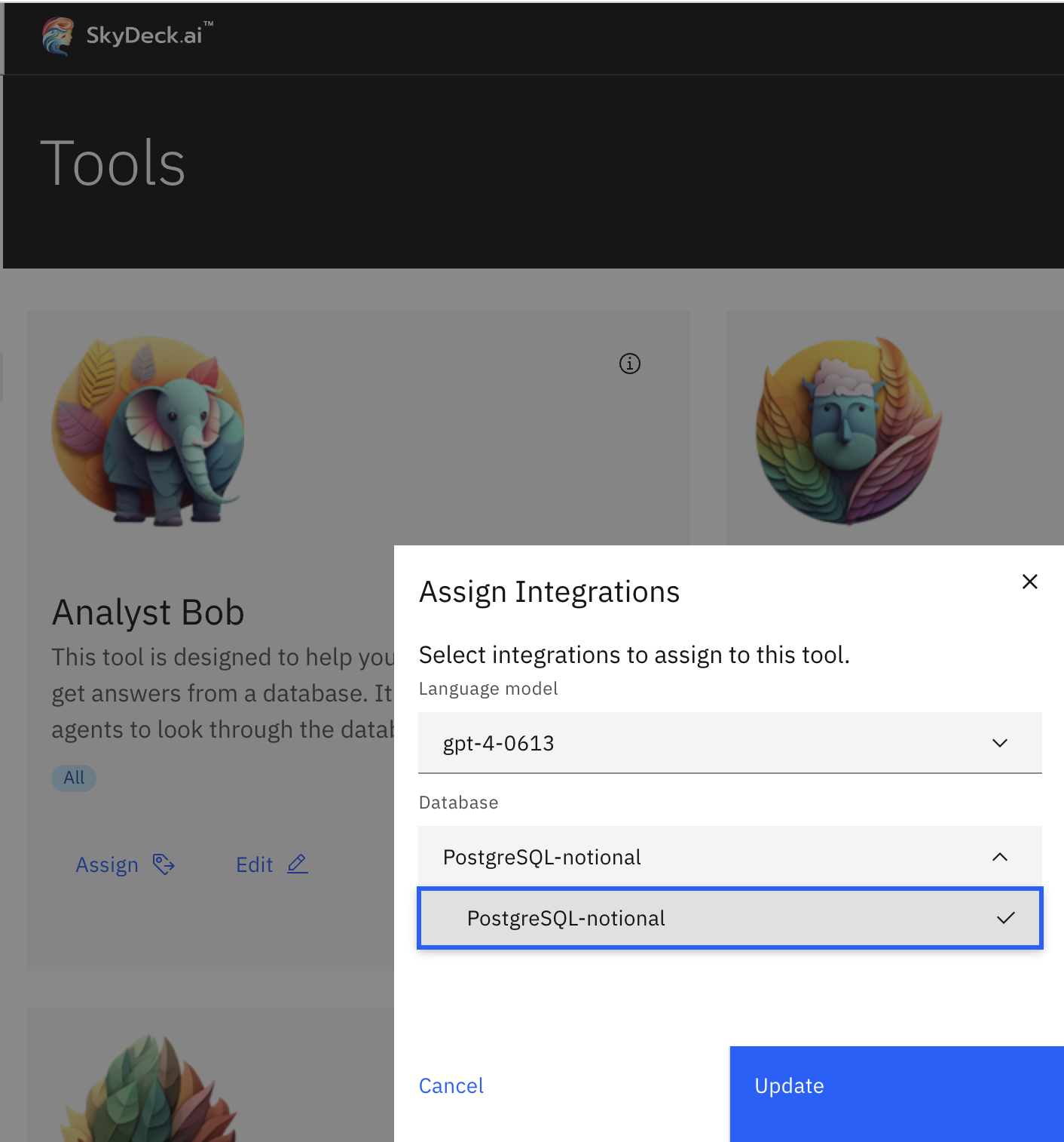 Adding a DB Integration to Analyst Bob