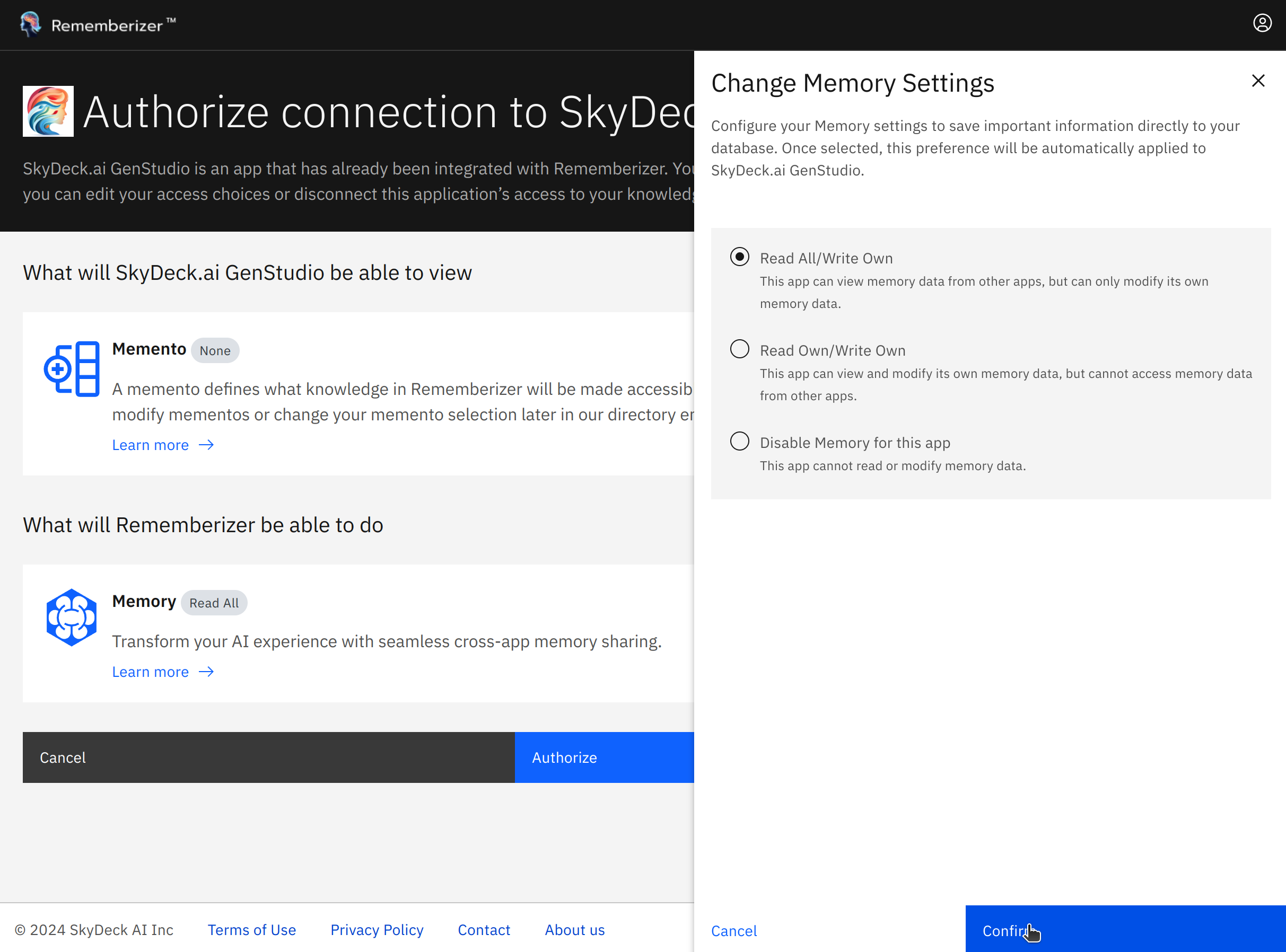 set memory preferences