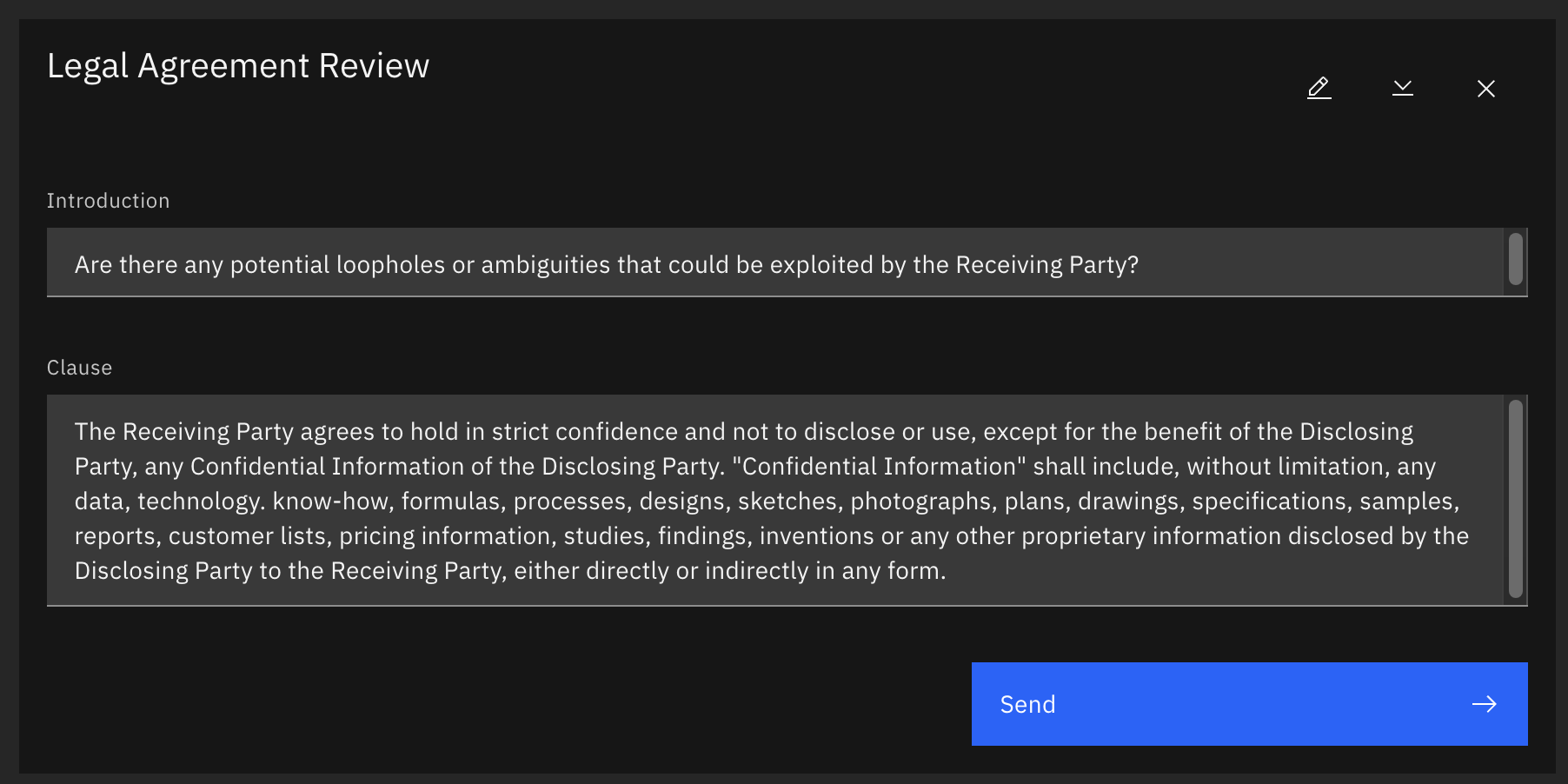 法律协议审查 NDA